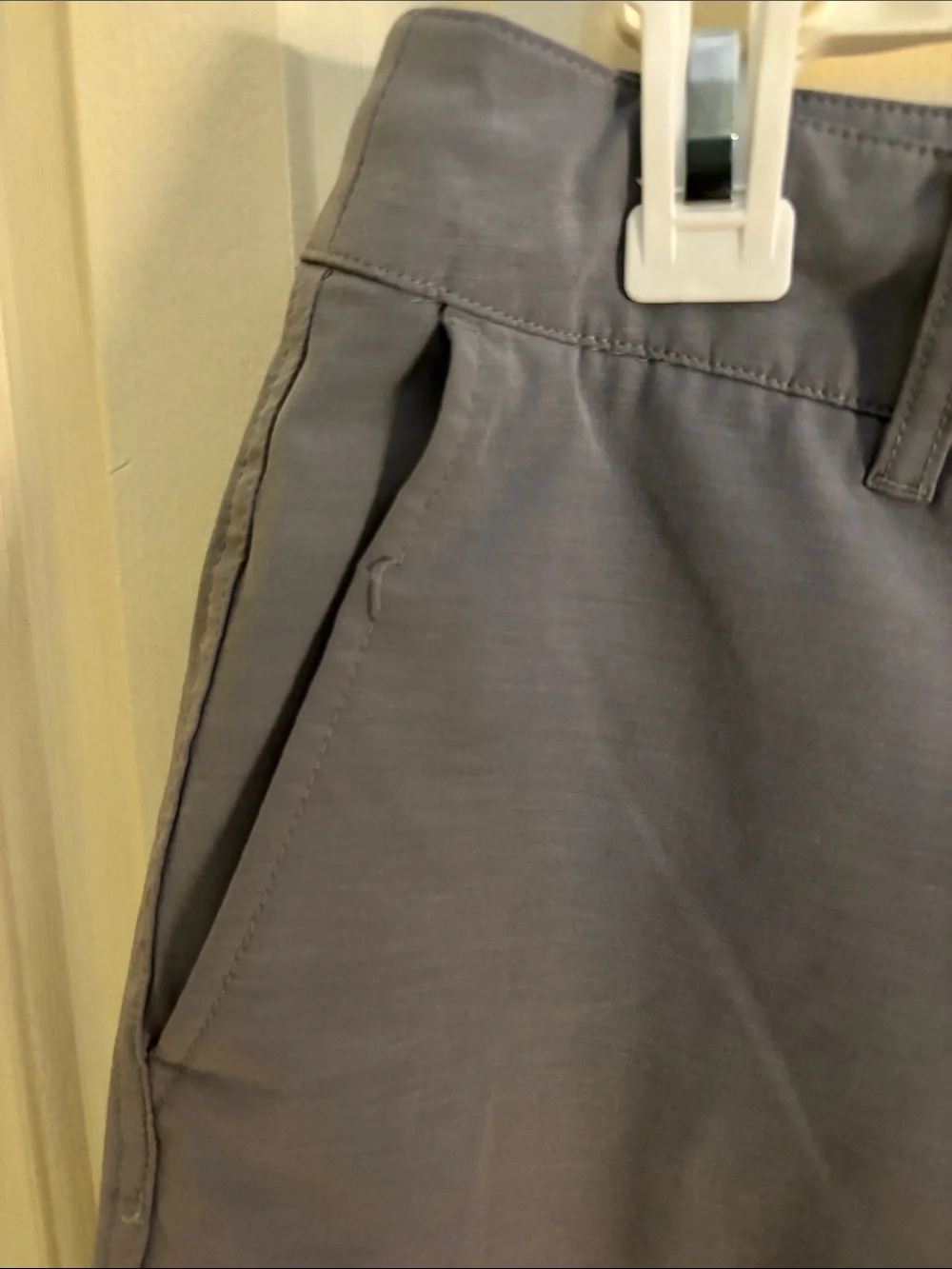 Faherty Light Gray Flat-Front Men's Shorts